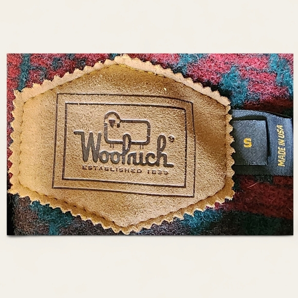 Woolrich Vintage 70s Wool Blanket Coat Duster Geometric Navajo Pattern Small - Picture 3 of 10